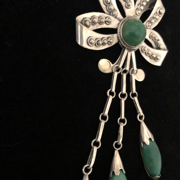 *SOLD*Taxco 980 Fine Silver Flower Brooch - Picture 2 of 8